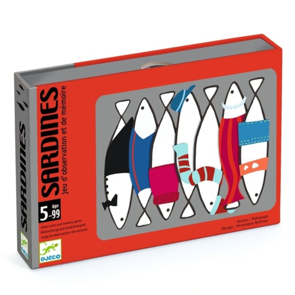 Djeco Card Game   Sardines (Multilingue)   for Age 5+ New Sealed